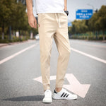 2020 Summer Men's Linen Trousers Hip Hop Jogging Ankle-Length Pants Solid color Breathable Fashion High quality Casual pants Men
