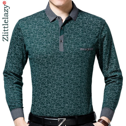 2020 Brand Casual Luxury Fitness Long Sleeve Polo Shirt Men Poloshirt Jersey Pocket Mens Polos Tee Shirts Dress Fashions 90332