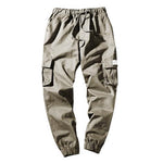 Men Casual Wear-resistant Large Size Ankle-tied Drawstring Cotton Pants Trousers Pantalon Homme Military Cargo Pants Leggings