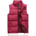 Winter Duck Down Vest For Men Parka Thick Warm Varsity Red Windbreaker Sleeveless Jacket Male Classic Casual Travel Waistcoat